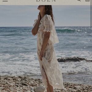 Doen Sebastian’s lace skirt NWT new Small sea salt